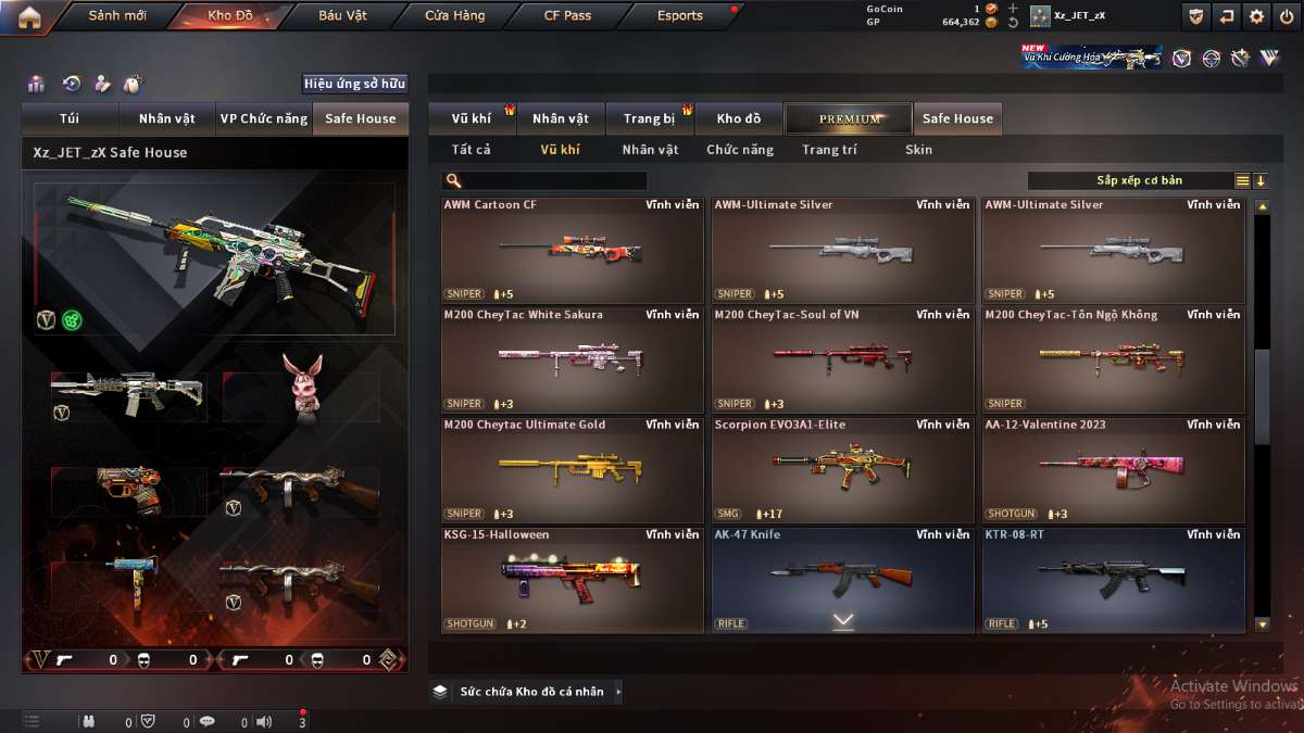 shop acc cf uy tin gia re